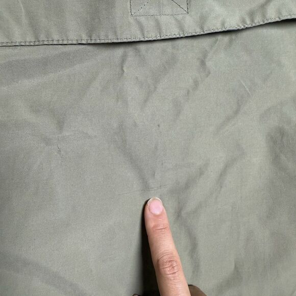 Old Navy Mens Convertible Anorak Jacket Size XL Olive Green Zip Off Sleeves NWT - Picture 5 of 8